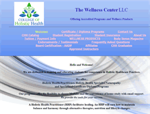 Tablet Screenshot of collegeofholistichealth.com